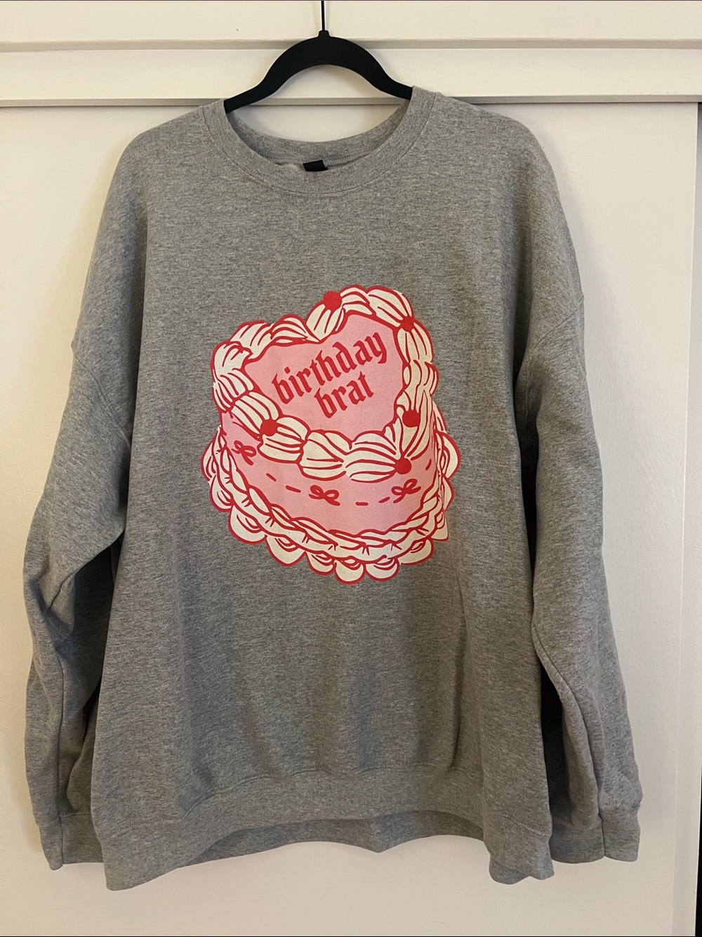 Birthday Brat Oversized Crewneck Sweatsirt